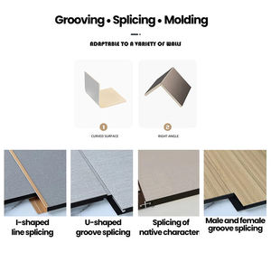 1.22x2.44/2.90m Design a trama multipla lastra in fibra di carbonio/pannello murale e impiallacciatura di legno di carbone di bambù - Product Image 5