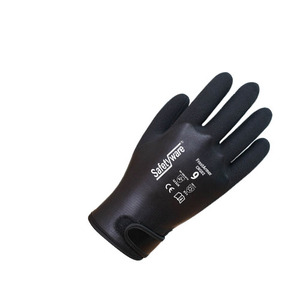 Gants thermiques imperméables en caoutchouc naturel entièrement enduits Protection des mains industrielles antidérapantes Utilisation en extérieur Doublure en coton et nylon - Product Image 3