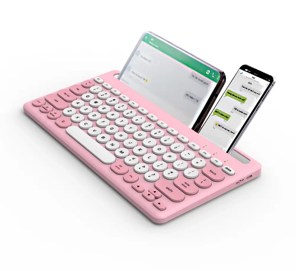 Bester Preis tragbare ultradünne 78 Tasten multifunktionale Blue Tooth Tastatur Doppelmodus USB-Schnittstelle Mini-Stil Tablet PC Telefon