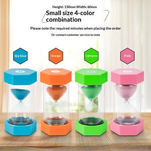 Minuteur hexagonal de 20 minutes, <span class=keywords><strong>sablier</strong></span> <span class=keywords><strong>incassable</strong></span> en plastique coloré, pour jeux d'enfants, salle de classe, entreprise - Product Image 4
