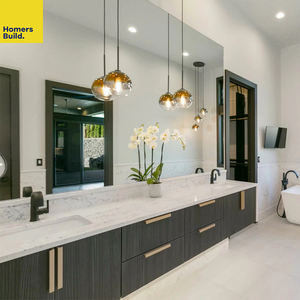 Mobile da Bagno in Compensato su Misura Stile Classico con Struttura in Acciaio Inox 304, Lavello da <span class=keywords><strong>Cucina</strong></span> e Lavabo in Ceramica - Product Image 5