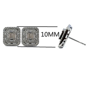 Livraison rapide, bijoux au design romantique, meilleure qualité, or blanc massif 18 carats, diamant naturel, boucles d'oreilles classiques pour femmes - Product Image 3