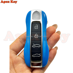 Fundas de Repuesto para Llaves de Alta Calidad en Color Azul Profundo para Porsche con Adhesivos para Crear Marcos de Fotos Artísticos - Product Image 5