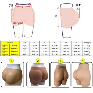 XXL Plus Size Soft High Waist Silicone Butt Lifter Hips Pads Shaper for Women Fake Buttocks Enhancer Big Butt Lifter Breast Form - Product Image 3