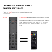 Souris vocale universelle G40s avec Gyroscope IR Microphone d'apprentissage 33 touches Fly Mouse 2.4G Télécommande sans fil pour TV BOX