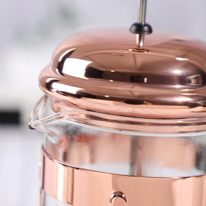 Presse à pointe française de haute qualité sur les ongles or rose résistance à la chaleur verre borosilicaté presse française cafetière - Product Image 2