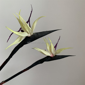 B-774 Fleurs décoratives de haute qualité, couronnes et plantes, centres de table floraux tropicaux, fleurs artificielles blanches, oiseau de <span class=keywords><strong>paradis</strong></span> - Product Image 2