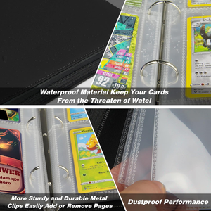 Fournisseur direct Vente en gros Classeur de cartes à collectionner à fermeture éclair à 4 poches pour cartes Pokémon - Product Image 4
