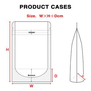 Bolsa <span class=keywords><strong>de</strong></span> <span class=keywords><strong>Papel</strong></span> Kraft Ecológica Marrón <span class=keywords><strong>de</strong></span> 13*21+4cm, Impermeable, con Cierre <span class=keywords><strong>de</strong></span> Cremallera Aluminizado, <span class=keywords><strong>para</strong></span> Envasado <span class=keywords><strong>de</strong></span> Alimentos como Sushi, Ensaladas y Especias - Product Image 2
