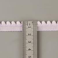 Dentelle élastique française en polyester/coton à motif de petites dentes, fleurs 3D, accessoires pour ourlets de vêtements, éponges de bain et jupes