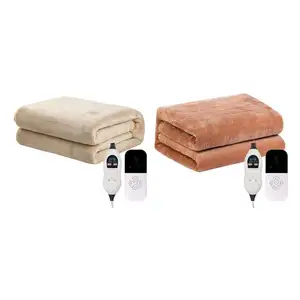 Ucuz elektrikli battaniye altında, yeşil ısınma süresi kral çift kontrol yıkanabilir elektrikli battaniye satılık/