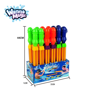 Nouveauté : Jouet de tir d'extérieur unisexe pour enfants, canon à eau en plastique de 46 cm à quatre buses, lot de 12, avec boîte de présentation - Product Image 6