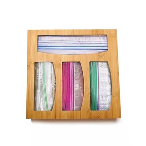 <b>Bamboo</b> Kitchen Organizer Storage Rack Rectangle Multifunction Food Storage <b>Container</b> Home Use - Product Image 3
