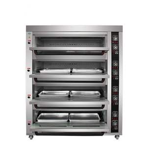 Alibaba Horno Panadería American Pizza Back Gas Baguette Pan Horneado Túnel 6 Galletas 8 Puertas Ignitor Propano Qingdao Rotatif - Product Image 6