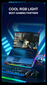 New RGB ánh sáng máy tính xách tay mát mạnh mẽ 15 yên tĩnh làm mát người hâm mộ 17 inch máy tính xách tay làm mát Pad - Product Image 6