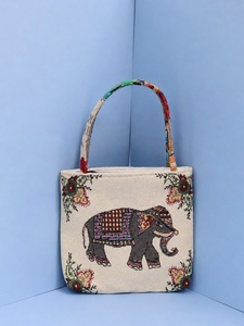 Bolso de lona vintage con estampado de la Torre Eiffel de París para mujer - Product Image 2