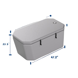 Bain de glace portable avec mini-refroidisseur 0,8 CV et baignoire gonflable à bord incliné pour la récupération des athlètes, usage domestique et commercial - Product Image 3