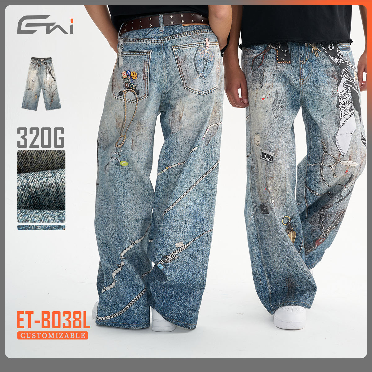 Denim Jeans Made in China Wholesale OEM Available