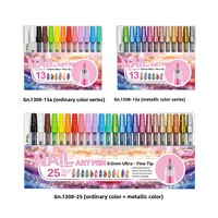 Ensemble de stylos de peinture pour nail art Guangna 1308, pointe ultra-fine, acrylique, spécial graffiti, marqueur peint à la main