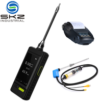Analyseur de pureté du gaz portable SKZ1050E-O2, détecteur de gaz O2 0-30%VOL, alarme de concentration, charge USB, batterie 3800mA