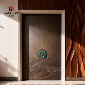 <span class=keywords><strong>Porte</strong></span> <span class=keywords><strong>d</strong></span>'<span class=keywords><strong>entrée</strong></span> double antivol <span class=keywords><strong>en</strong></span> aluminium moulé sur mesure pour villas et maisons rurales auto-construites, portes modernes finement sculptées - Product Image 2