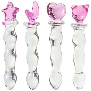 Tapón Anal de cristal de punto G hecho a mano de alta calidad y juguete sexual consolador para parejas - Product Image 1