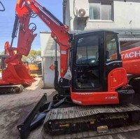 Mini-excavatrice sur chenilles hydraulique Kubota 165 d'occasion à bas prix en gros, 6,5 tonnes, chargeuse-pelleteuse 165 en stock