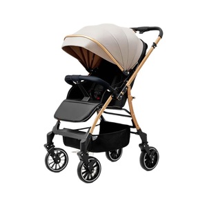 Design 4 360 °   Poussette bébé à roues pivotantes, poussette pliable légère pour nourrisson et tout-petit avec pliage à une touche et siège inclinable - Product Image 1