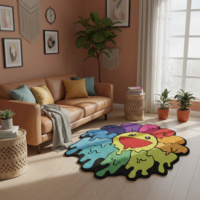 Dropshipping Fashion Modern Custom N'importe quelle forme Design Area Die Cut Hand Made Tufting Anime Tapis et Tapis avec logo