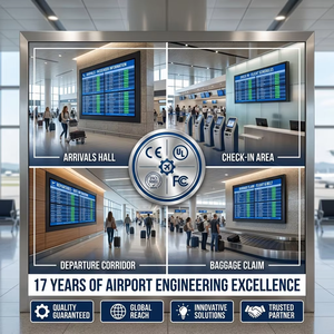Terminal FIDS de Montaje en Pared Personalizado OEM, Sistema LCD Integrado Multipanel con Estado de Vuelo Codificado por Colores para Llegada al <span class=keywords><strong>Aeropuerto</strong></span> - Product Image 6