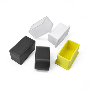 Plastic Plug Furniture Leg Cap <b>Square</b> Oval Black White Yellow Brown Gray Easy Installation Minimalist Design - Product Image 3