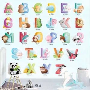 Bella pvc della decorazione della casa della parete di alfabeto <span class=keywords><strong>adesivi</strong></span> per la camera dei bambini decalcomanie della parete vivaio - Product Image 3