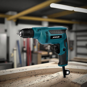 Mini <span class=keywords><strong>perceuse</strong></span> électrique professionnelle 380W, mandrin sans clé 10mm, moteur à balais, réversible, modèle OEM 610A, 2800 tr/min <span class=keywords><strong>pour</strong></span> perçage du métal - Product Image 1