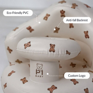 Silla Inflable para Bebé de 3 a 36 Meses con Bomba Integrada, Portátil, para Aprender a Sentarse, Asiento de Alimentación, Sofá de PVC para Viajes, Venta al Por Mayor OEM - Product Image 2
