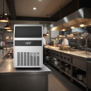 Máquina de Hielo Comercial Vevor, 160 lb/24 h, Almacenamiento de 66 lb, Autolimpieza, Pantalla Digital, Uso en Restaurantes y Hoteles - Product Image 2