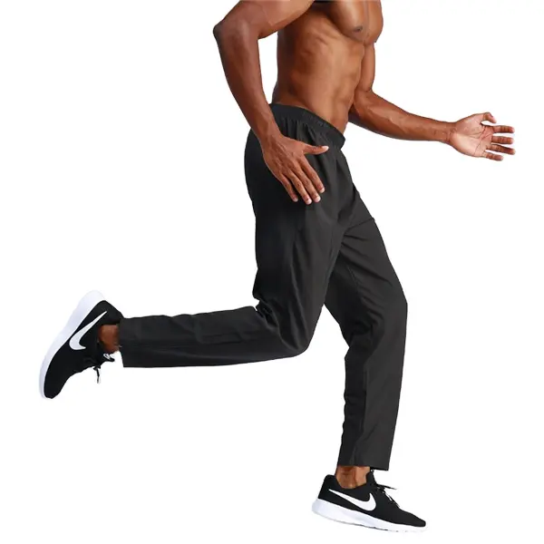 Custom running pants side pockets men sports jogging wear