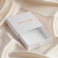 Boîtes à bijoux en carton avec logo personnalisé, boîte à tiroir pour colliers et boucles d'oreilles