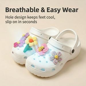 Chaussures Mary Jane pour femme, style coréen, avec coussin d'air, motif dessin animé, en EVA souple, tendance, toutes saisons, recyclables, imperméables et antidérapantes - Product Image 4