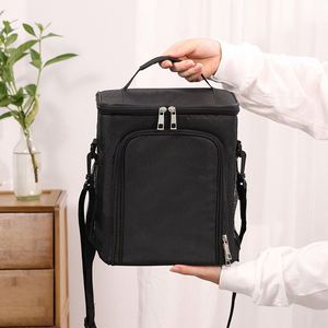 Sac isotherme à bandoulière en aluminium grande capacité avec logo personnalisé, idéal pour le déjeuner et les pique-niques, avec sangle réglable - Product Image 2
