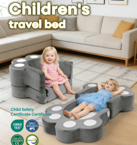 Canapé-lit bébé pliable et portable pour chambre, extérieur, voyage, camping, tout-petits et enfants, avec rembourrage en mousse haute densité, personnalisable en usine - Product Image 3