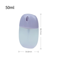 Flacon pulvérisateur en plastique PP de 50 ml, vaporisateur cosmétique portable à brume fine pour les soins de la peau