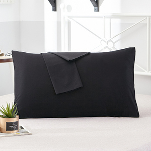 Federa in cotone tinta unita federa federa nera copricuscino busta Custom federa 40x60 40x70 <span class=keywords><strong>50x70</strong></span> - Product Image 2