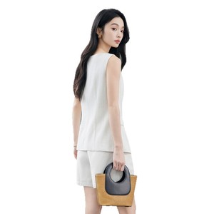 White Sleeveless Vest Set Women Tencel Woven Shorts Suit Business Casual Daily Work Commute Elegant Style 2026 Summer New - Product Image 5