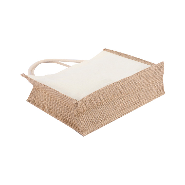 Organic Canvas & Jute Tote Jar for Advertising & Grocery Shopping