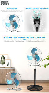 Ventilateur électrique de 18 pouces, 3 en 1, 110V, fournisseur Commercial, CB - Product Image 4