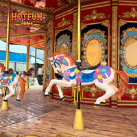 Manège à double étage de 88 places avec système de contrôle avancé pour parcs d'attractions, centres commerciaux et sites emblématiques