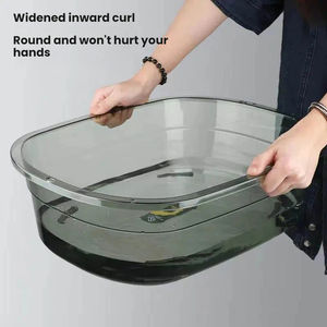 אגן כביסה ביתי עמיד מפלסטיק PET בעל קיבולת גדולה, אגן רחצה מעובה לחדר אמבטיה - Product Image 4