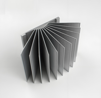 Dissipateur de chaleur en aluminium anodisé par extrusion de profil en aluminium de la série 6000 6063 avec des services de soudage de coupe de flexion