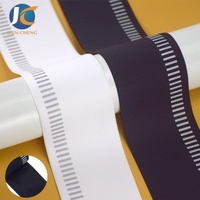 Bande élastique en silicone réfléchissante noir et blanc de 4,5 cm, antidérapante, pour maillot de cyclisme, vêtements de sport
