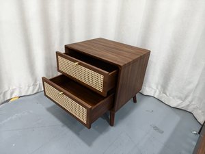 Armoire de chevet moderne et compacte pour gagner de la place |   Commode de nuit compacte avec tiroir de rangement pour studio, dortoir ou chambre à coucher - Product Image 6